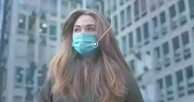 Free download Portrait of Beautiful Caucasian Woman with 2d Animation Covid-19. Young Girl Wearing Protective Mask | Stock Footage - Videohiv video and edit with RedcoolMedia movie maker MovieStudio video editor online and AudioStudio audio editor onlin