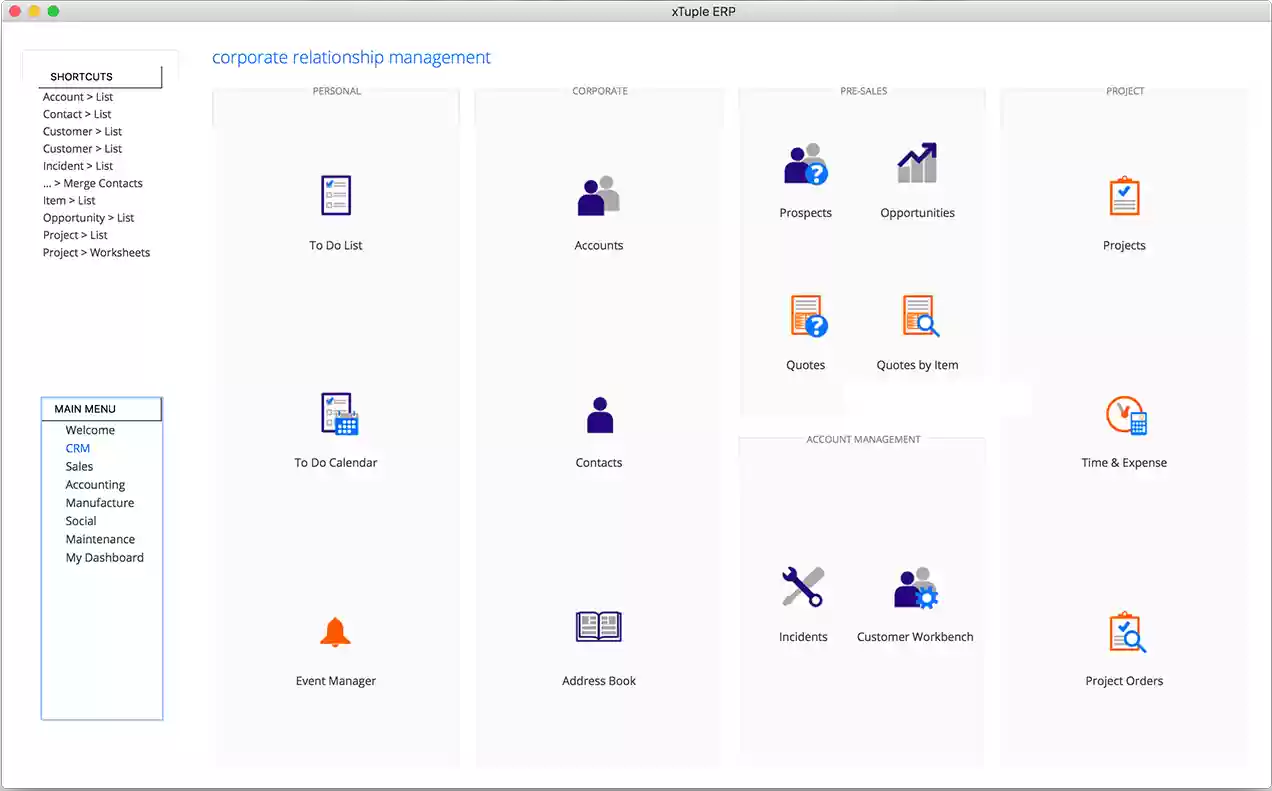 Download web tool or web app PostBooks ERP+CRM by xTuple