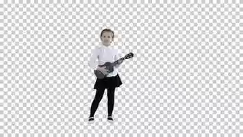 Free download Pretty emotional young girl singing with ukulele, Alpha Channel | Stock Footage - Videohive video and edit with RedcoolMedia movie maker MovieStudio video editor online and AudioStudio audio editor onlin