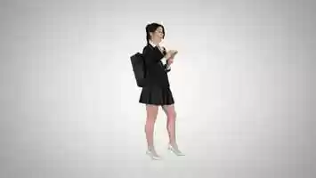 Free download Pretty student with backpack writing notes on gradient background | Stock Footage - Videohive video and edit with RedcoolMedia movie maker MovieStudio video editor online and AudioStudio audio editor onlin