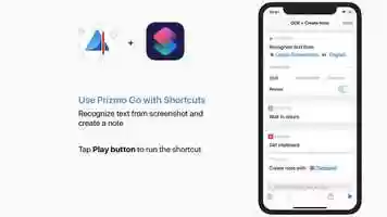 Prizmo Go - Shortcuts Action