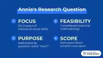 Free download Pt. 3 of Developing a Research Question video and edit with RedcoolMedia movie maker MovieStudio video editor online and AudioStudio audio editor onlin