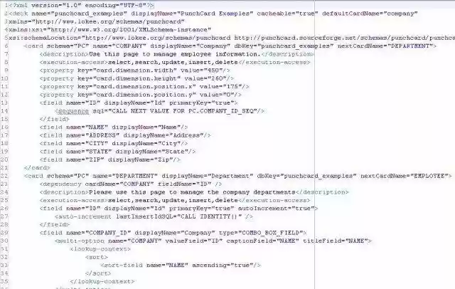 Download web tool or web app punchcard