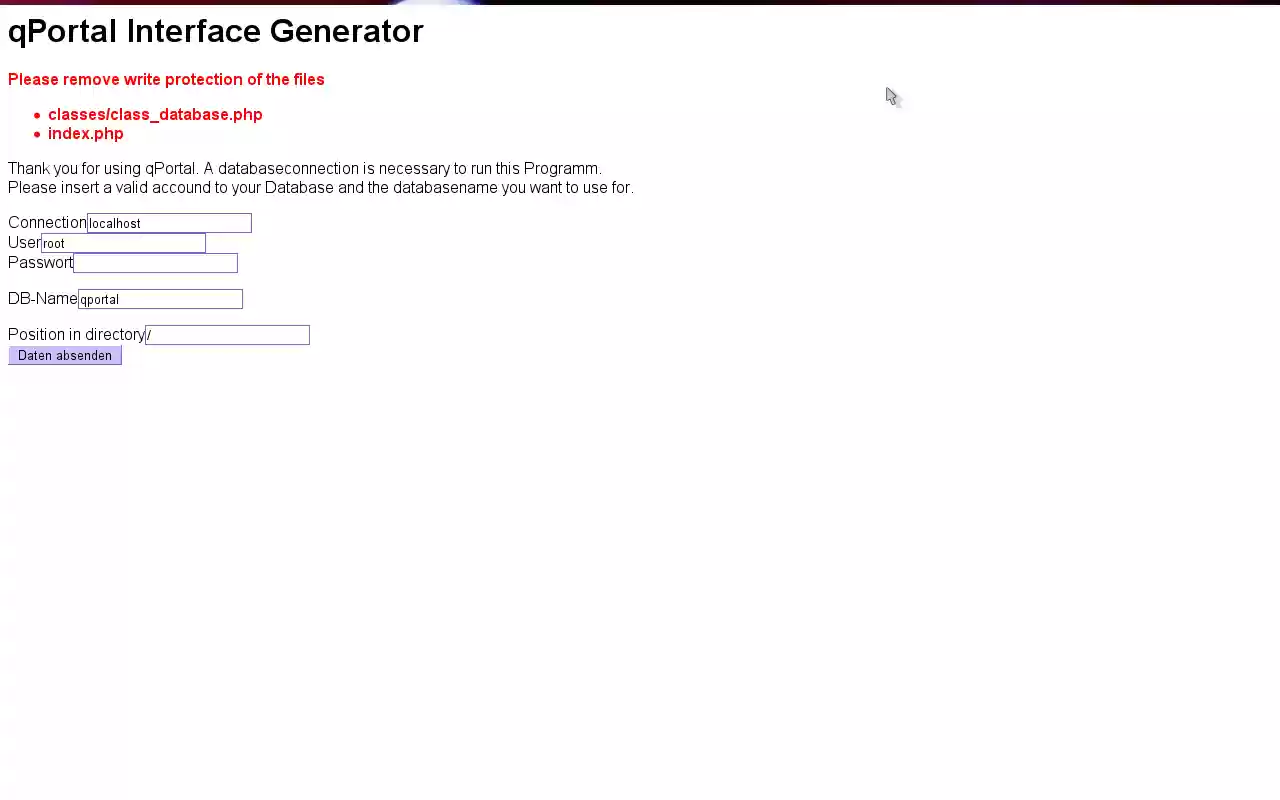 Download web tool or web app qPortal-Project