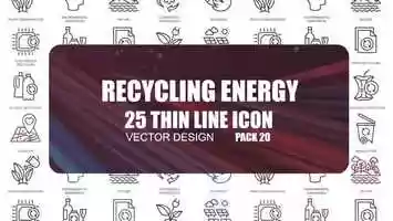 Free download Recycling Energy  Thin Line Icons | After Effects Project Files - Videohive template video and edit with RedcoolMedia movie maker MovieStudio video editor online and AudioStudio audio editor onlin
