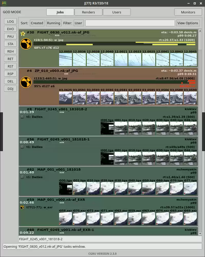 Render Farm Manager, Project Tracker.