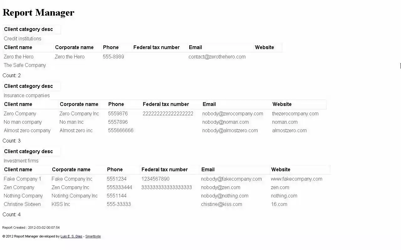 Download web tool or web app Report Manager Plugin for CakePHP 2 Download web tool or web app Report Manager Plugin for CakePHP 2