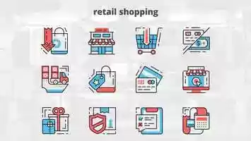Free download Retail Shoping  Thin Line Icons | After Effects Project Files - Videohive template video and edit with RedcoolMedia movie maker MovieStudio video editor online and AudioStudio audio editor onlin