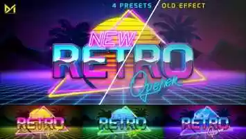 Free download Retro Opener | After Effects Template video and edit with RedcoolMedia movie maker MovieStudio video editor online and AudioStudio audio editor onlin