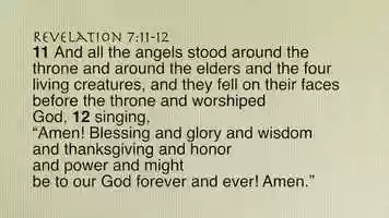 Free download Revelation 7:11-12 video and edit with RedcoolMedia movie maker MovieStudio video editor online and AudioStudio audio editor onlin
