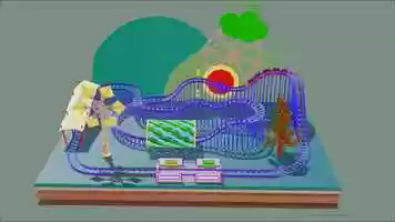 Free download RollerCoaster-diorama-cartoon 3D Model video and edit with RedcoolMedia movie maker MovieStudio video editor online and AudioStudio audio editor onlin