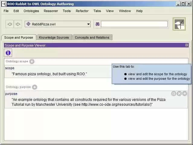 Download web tool or web app ROO Rabbit to OWL Ontology construction Download web tool or web app ROO Rabbit to OWL Ontology construction