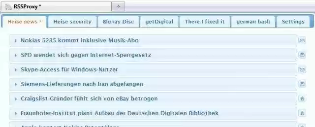 Download web tool or web app RSSProxy