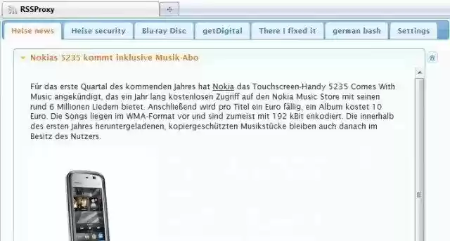 Download web tool or web app RSSProxy
