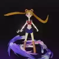 Free download Sailor Moon Workflow Test video and edit with RedcoolMedia movie maker MovieStudio video editor online and AudioStudio audio editor onlin