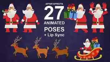 Santa Claus Character Animation Pack With Lip Sync | After Effects Project  Files - Videohive template