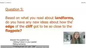 Free download Science Grade 2: Changing Landforms - Chapter 1, Lesson 1.1, Part 2 video and edit with RedcoolMedia movie maker MovieStudio video editor online and AudioStudio audio editor onlin