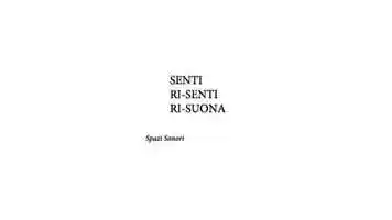 Free download Senti, ri-senti, ri-suona. Spazi sonori. Sofia Boarino video and edit with RedcoolMedia movie maker MovieStudio video editor online and AudioStudio audio editor onlin