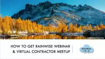 Free download Sept 16, 2021 How to Be RainWise Webinar  Meetup video and edit with RedcoolMedia movie maker MovieStudio video editor online and AudioStudio audio editor onlin