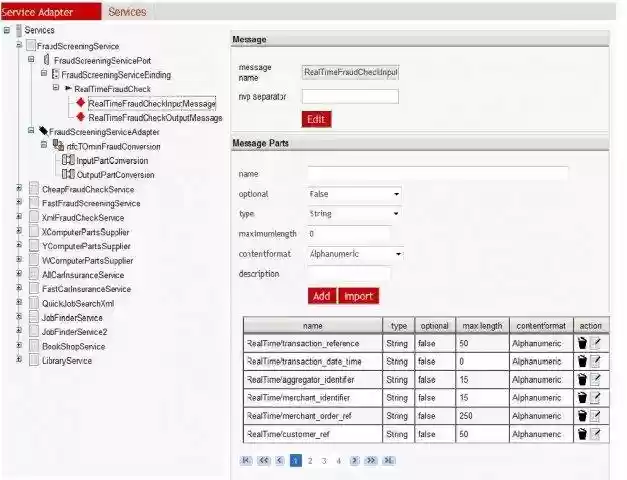 Download web tool or web app Service Adapter