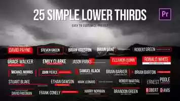 Free download Simple Lower Thirds for Premiere Motion Design video and edit with RedcoolMedia movie maker MovieStudio video editor online and AudioStudio audio editor onlin