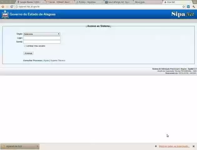 Download web tool or web app SipaNet - Sistema de Protocolo Download web tool or web app SipaNet - Sistema de Protocolo