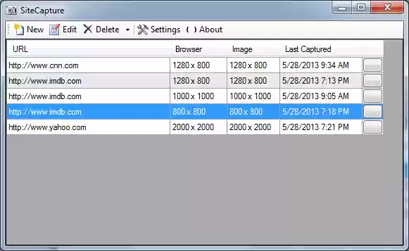 Download web tool or web app SiteCapture