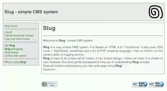Download web tool or web app Slug Download web tool or web app Slug