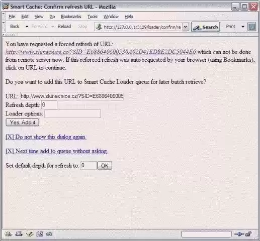 Download web tool or web app Smart Cache