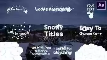 Free download Snow Titles | After Effects | After Effects Project Files - Videohive template video and edit with RedcoolMedia movie maker MovieStudio video editor online and AudioStudio audio editor onlin