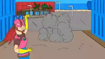 Free download Spark-Girl vs The Calamity: Explosion Animation Scene video and edit with RedcoolMedia movie maker MovieStudio video editor online and AudioStudio audio editor onlin