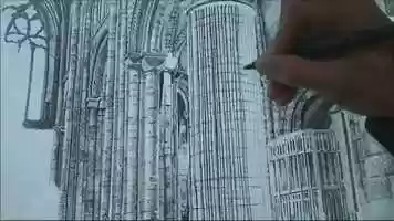 Free download Speed Drawing Durham Cathedral Columns - Cross Hatching Technique video and edit with RedcoolMedia movie maker MovieStudio video editor online and AudioStudio audio editor onlin