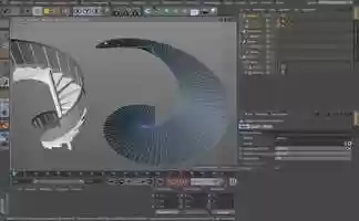 Free download Spiral staircase modeling with Cinema 4D video and edit with RedcoolMedia movie maker MovieStudio video editor online and AudioStudio audio editor onlin