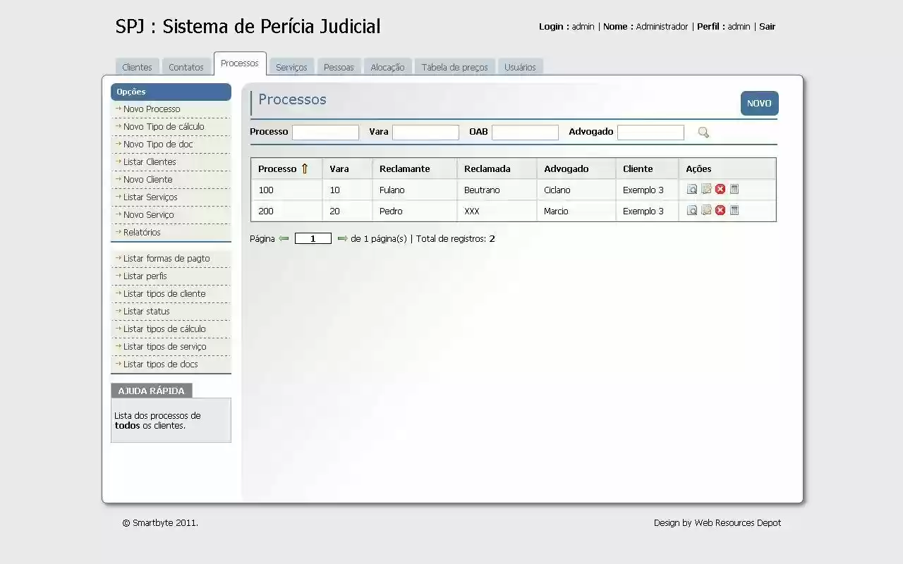 Download web tool or web app SPJ - Sist. Perícia Judicial