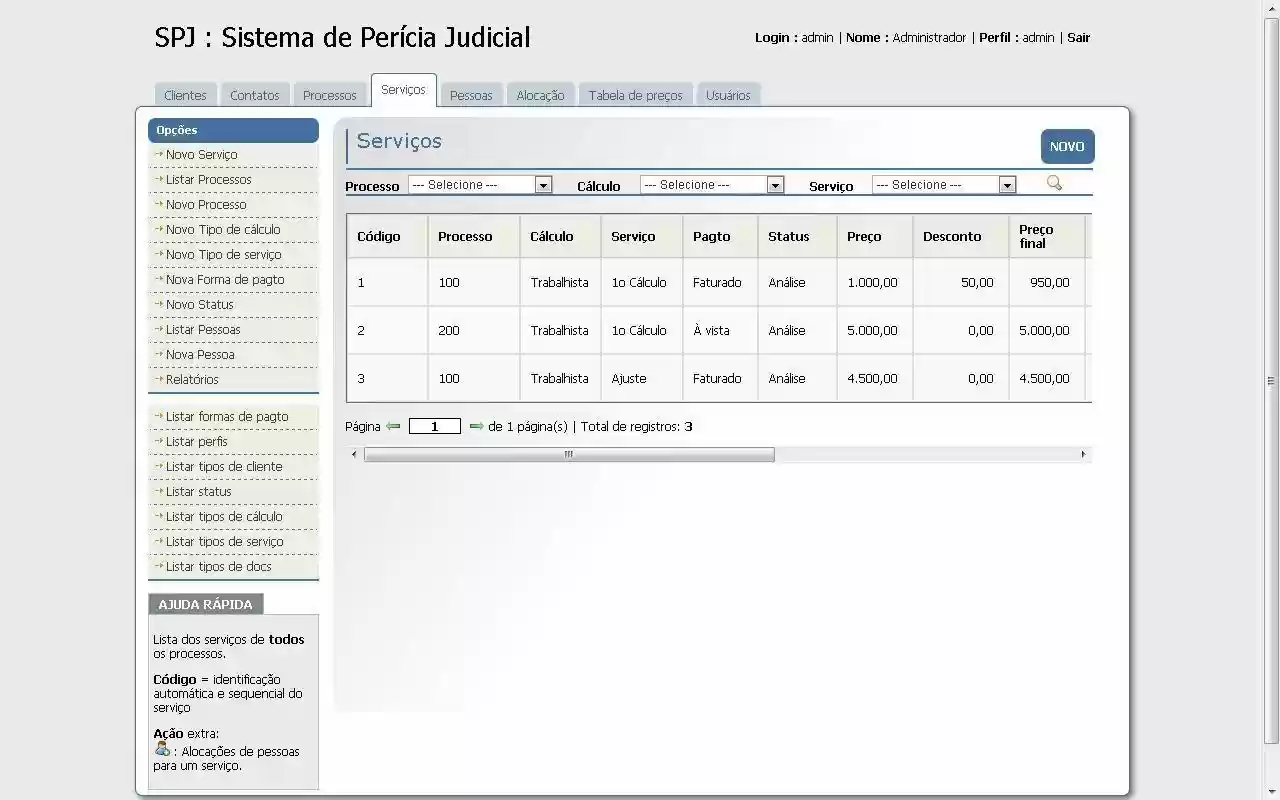 Download web tool or web app SPJ - Sist. Perícia Judicial