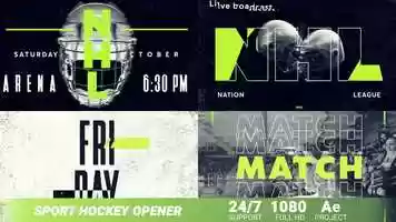 Free download Sport Hockey Opener video and edit with RedcoolMedia movie maker MovieStudio video editor online and AudioStudio audio editor onlin