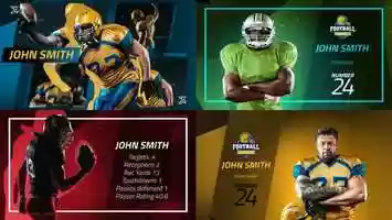 Free download Sport Player Profiles Pack | After Effects Project Files - Videohive template video and edit with RedcoolMedia movie maker MovieStudio video editor online and AudioStudio audio editor onlin