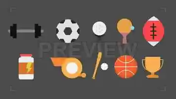 Free download Sports Items Animated Icons Stock Motion Graphics video and edit with RedcoolMedia movie maker MovieStudio video editor online and AudioStudio audio editor onlin