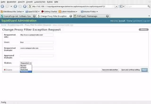 Download web tool or web app SquidGuard Manager Download web tool or web app SquidGuard Manager