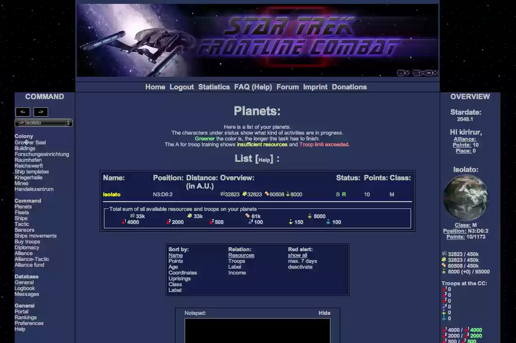 Download web tool or web app Star Trek Frontline Combat