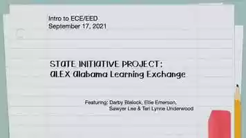 Free download State Initiative:ALEX Alabama Learning Exchange.mp4 video and edit with RedcoolMedia movie maker MovieStudio video editor online and AudioStudio audio editor onlin
