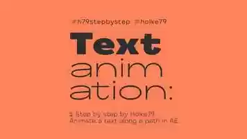 Free download Step by step - Animating a text along a path in After Effects video and edit with RedcoolMedia movie maker MovieStudio video editor online and AudioStudio audio editor onlin