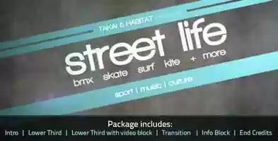 Free download Street Life Sports Package | After Effects Project Files - Videohive template video and edit with RedcoolMedia movie maker MovieStudio video editor online and AudioStudio audio editor onlin