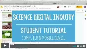 Free download Student Tutorial: Science Digital Inquiry video and edit with RedcoolMedia movie maker MovieStudio video editor online and AudioStudio audio editor onlin