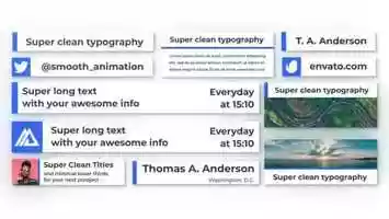Free download Super Clean Lower Thirds | After Effects Project Files - Videohive template video and edit with RedcoolMedia movie maker MovieStudio video editor online and AudioStudio audio editor onlin