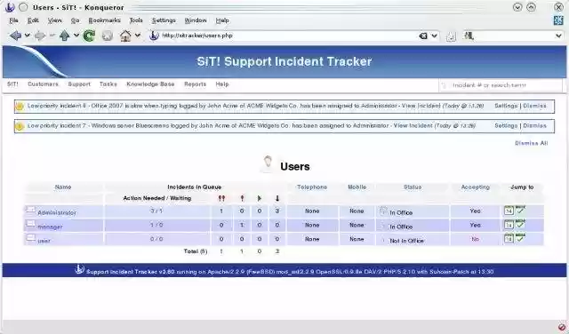 Download web tool or web app Support Incident Tracker