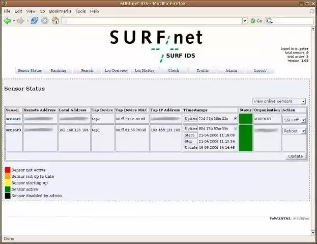 Download web tool or web app SURFnet IDS