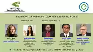 Free download Sustainable Consumption at COP 26_ Implementing SDG 12.mp4 video and edit with RedcoolMedia movie maker MovieStudio video editor online and AudioStudio audio editor onlin