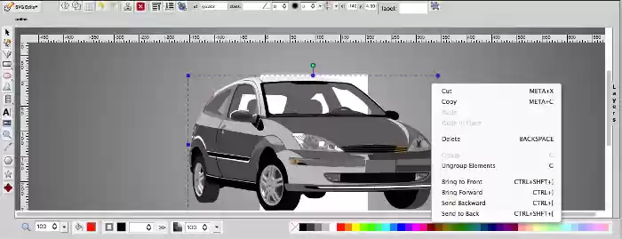 Editor SVG online para gráficos vetoriais