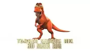 Free download Tanner Saurus Rex - Maya 2018 rig video and edit with RedcoolMedia movie maker MovieStudio video editor online and AudioStudio audio editor onlin